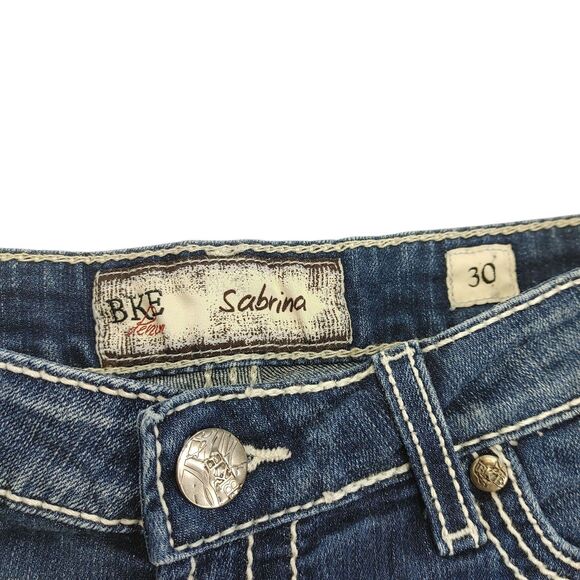 BKE Sabrina Womens Cutoff Denim Jean Shorts Distressed Size 30 - Picture 9 of 11